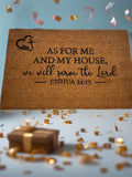 "As For Me & My House We will Serve the Lord" Doormat