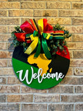 Juneteenth Welcome Door Hanger
