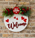 Love is in the Air! Hello Valentine Door Hanger