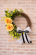 Sunshine Rose Bloom Wreath