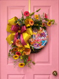🌼 Bright Bloom Welcome Wreath 🌼
